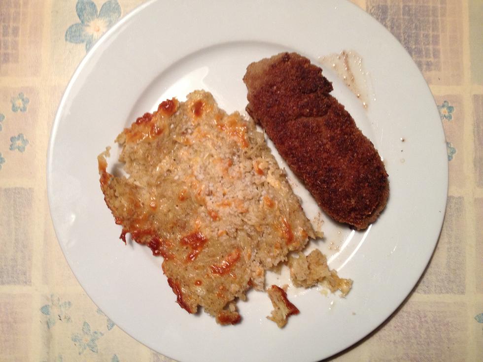 Sådan ser den færdige tallerken ud - Farserede porrer med Kartoffel Mozzarella Rösti.jpg